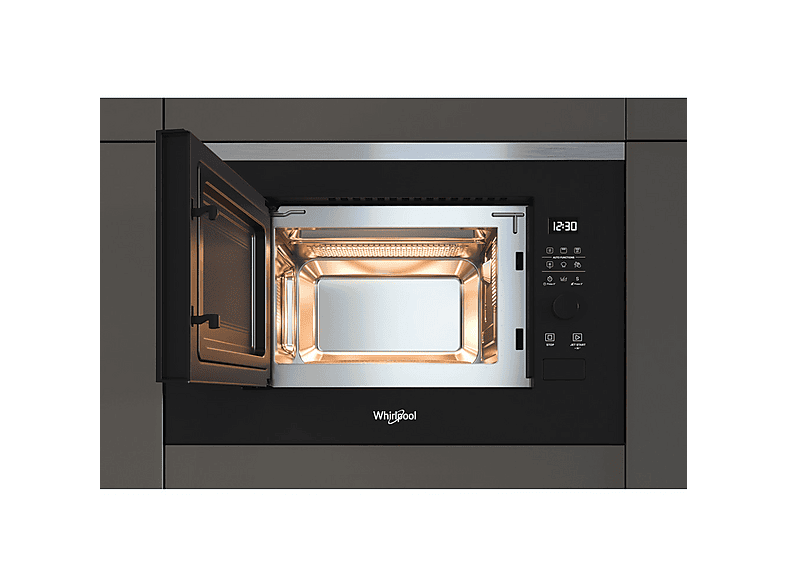 Microondas integrable - Whirlpool WMF200G, 1000 W, 20 l, Negro