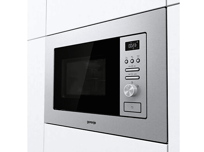 Microondas libre instalación - Gorenje 740247, 800 W, 5 potencia, 20 l, Negro