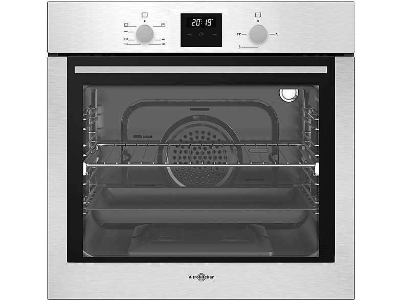 Horno de Gas Butano - Vitrokitchen HG602IB, Integrado + Libre instalación, 52 l, 59,5 cm, Inox