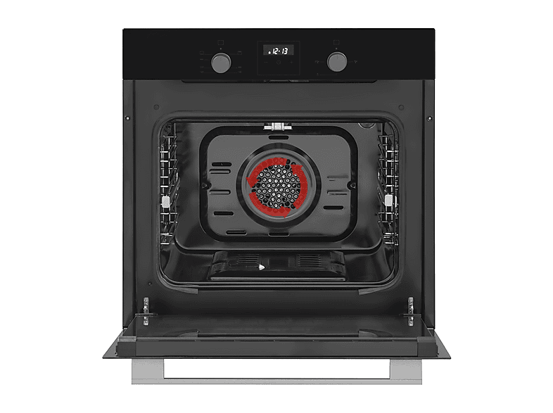 Horno de Gas Natural - Vitrokitchen HG602NN, Integrado + Libre instalación, 52 l, 59,5 cm, Negro