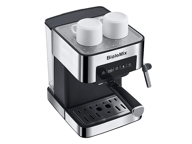 Máquina de café expreso - Biolomix LJ1522, 850 W, Gris