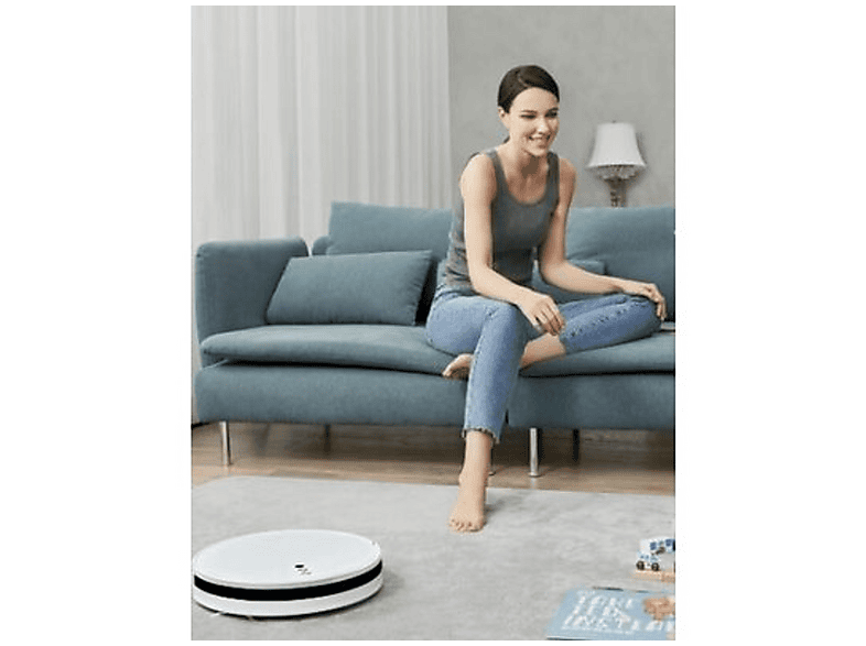 Robot aspirador - Dreame F9, 40 W, Potencia de succión 2,5 kPa, Depósito 0,6 l, Autonomía 150 min, Blanco