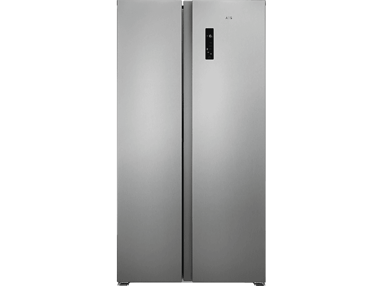 Frigorífico americano - AEG RXB659E6NU, No Frost, Altura 177 cm, Capacidad 593 l, Acero inoxidable