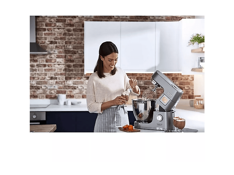 Amasadora - Kenwood 901603, 1400 W, 7 l, Plata