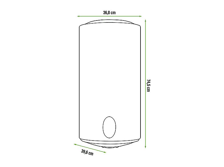 Termo eléctrico - Cointra 1100037002, 50 l, Blanco