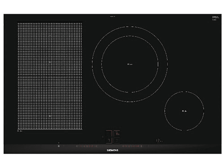 Placa inducción - Siemens EX875LEC1E, 4 zonas, 28 cm, Negro