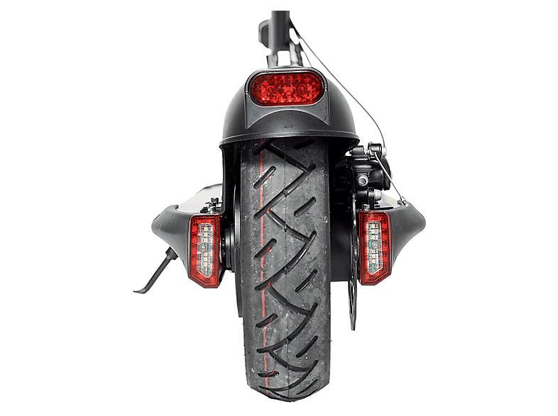 Patinete eléctrico - Skate Flash Urban 500 W Homologado, Pot. máx. 900 W, Carga máx. 120 kg, 40 km autonomía, 1300 mAh, Negro