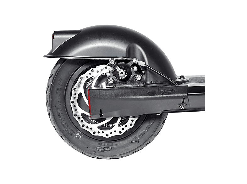 Patinete eléctrico - Skate Flash Urban 500 W Homologado, Pot. máx. 900 W, Carga máx. 120 kg, 40 km autonomía, 1300 mAh, Negro