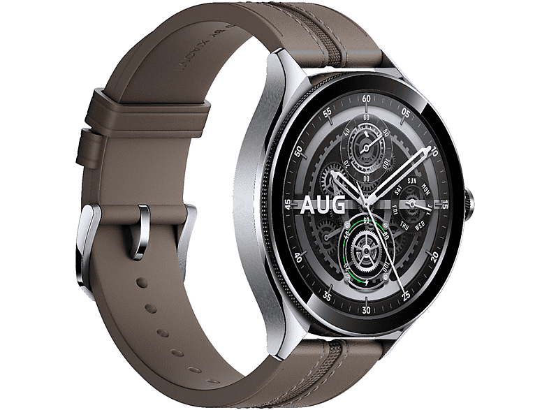 Smartwatch - Xiaomi WATCH 2 PRO 4G LTE SILVER BROWN, 135-202 mm, Acero inoxidable, Plata