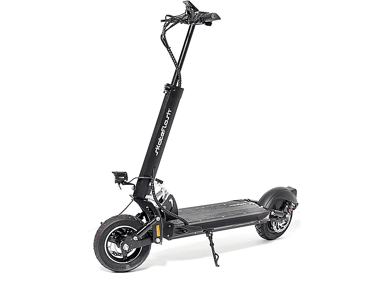 Patinete eléctrico - Skate Flash Urban Pro Homologado, Pot. máx. 1400 W, Carga máx. 120 kg, 50 km autonomía, 15600 mAh, Negro