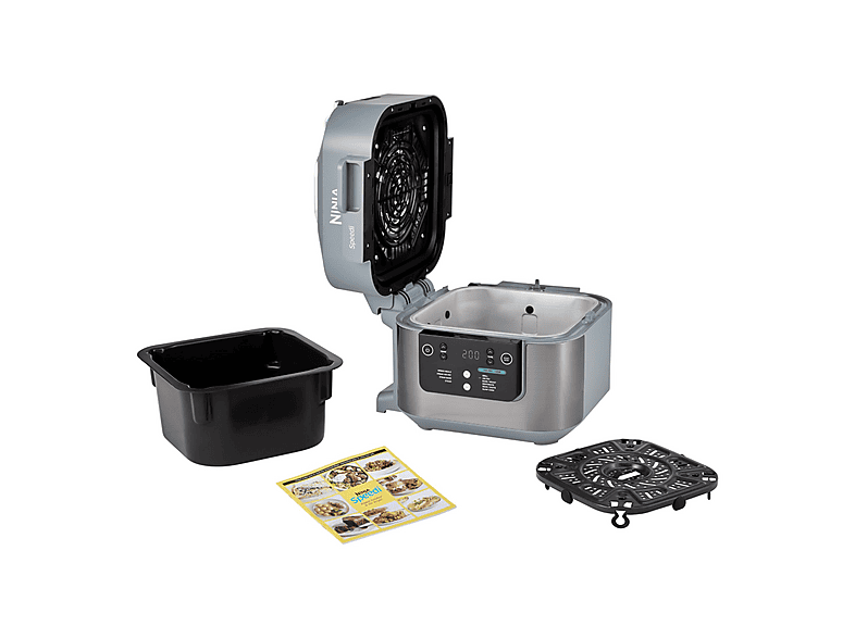 Robot de cocina - Ninja ON400EU OLLA RAPID MULTIF FREIAIR 5.7L, 1760 W, Gris