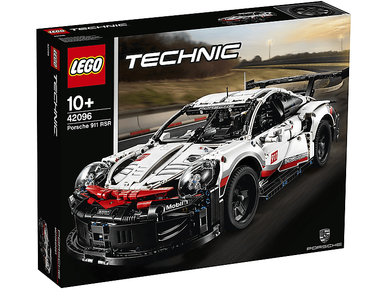 Juego de construcción - LEGO Kit de construcción de maqueta de coche de juguete LEGO Technic 42096 Porsche 911 RSR (1580 piezas), 1 piezas