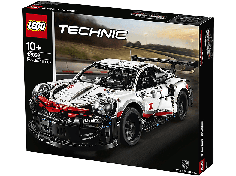 Juego de construcción - LEGO Kit de construcción de maqueta de coche de juguete LEGO Technic 42096 Porsche 911 RSR (1580 piezas), 1 piezas