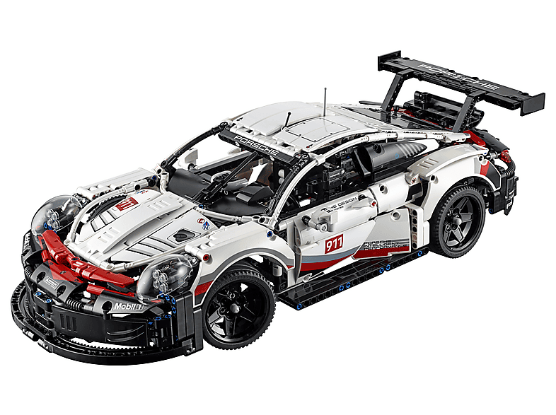 Juego de construcción - LEGO Kit de construcción de maqueta de coche de juguete LEGO Technic 42096 Porsche 911 RSR (1580 piezas), 1 piezas