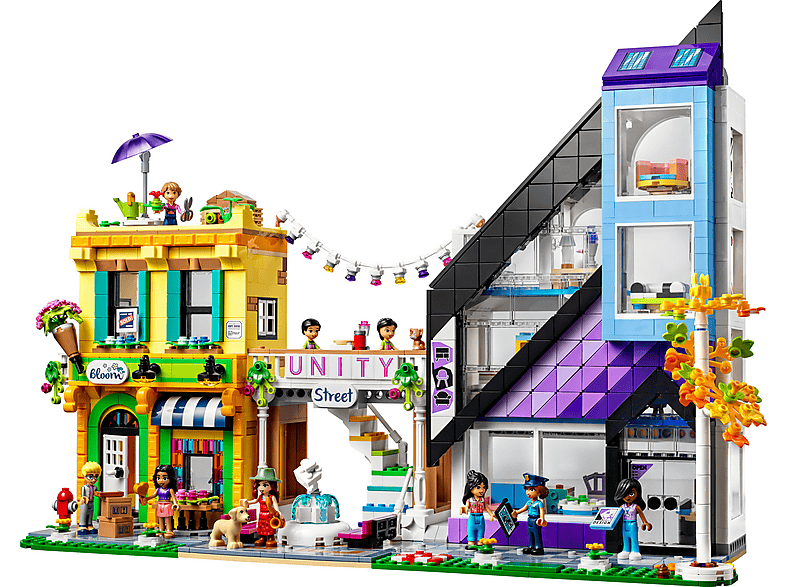 Juego de construcción - LEGO Friends Tiendas de Flores y Diseño del Centro de la Ciudad - 41732, edad recomendada: 12 año(s), 2010 piezas