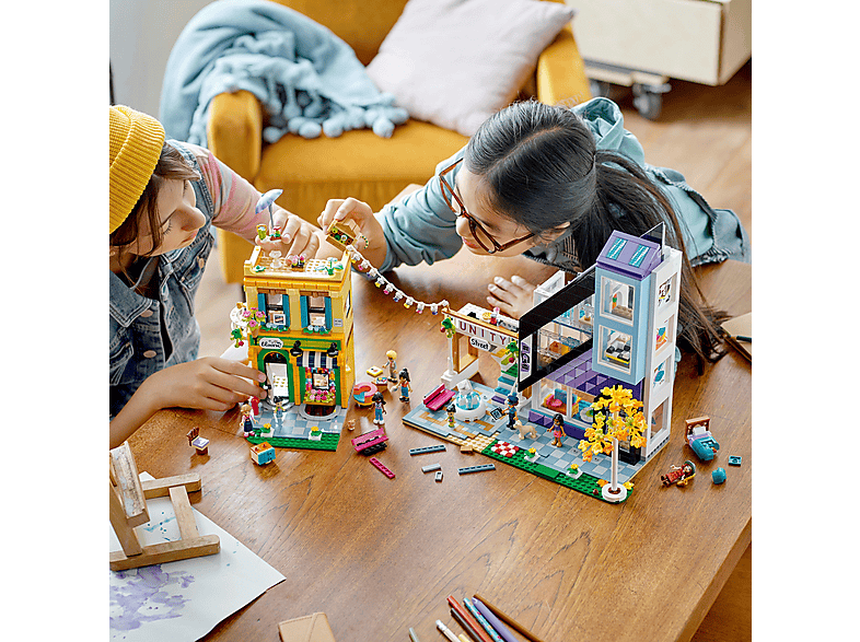 Juego de construcción - LEGO Friends Tiendas de Flores y Diseño del Centro de la Ciudad - 41732, edad recomendada: 12 año(s), 2010 piezas