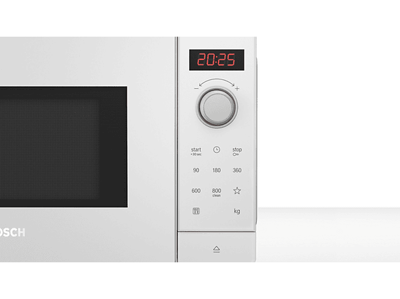 Microondas libre instalación - Bosch AKLBB1529720861, 800 W, 5 potencia, 20 l, Blanco
