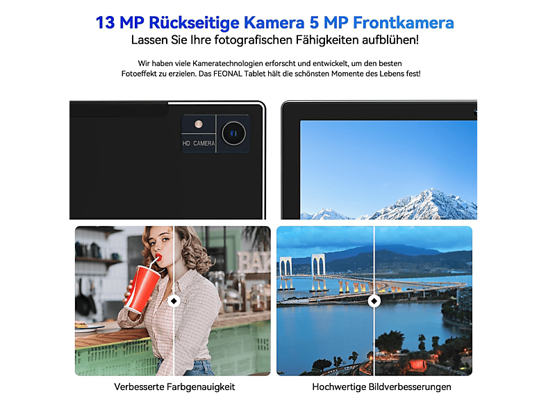 Tablet - Manike P98, 128 GB, Gray, 10,4 " Full-HD, 128 GB RAM, MT8788V, Tablet Android