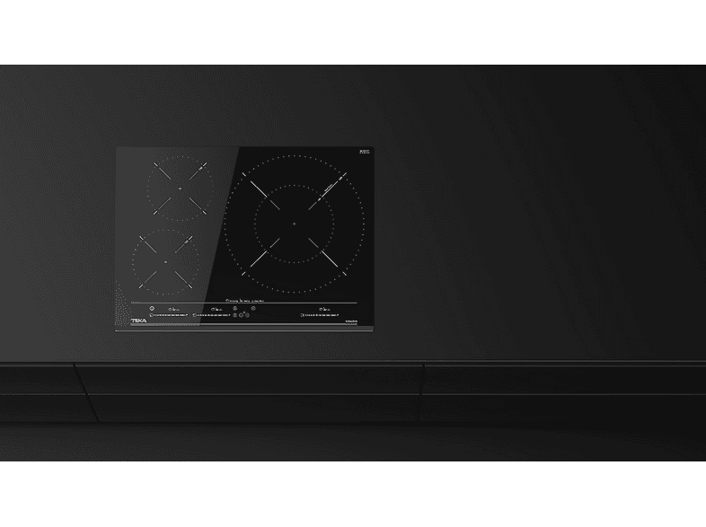 Placa de inducción - Teka 112510028, 3 zona(s) zonas, 600 mm, Negro