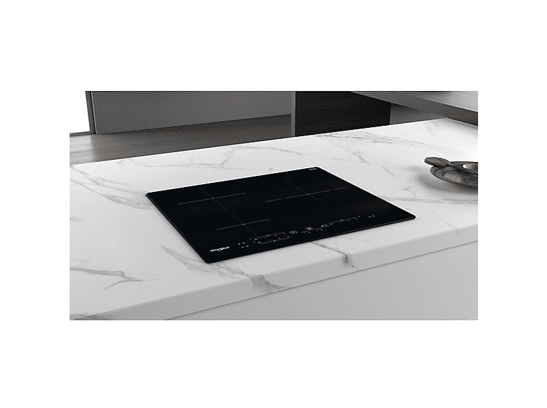 Placa de inducción - Whirlpool WS B4760 NE, 3 Fuegos zonas, 590 mm, Negro