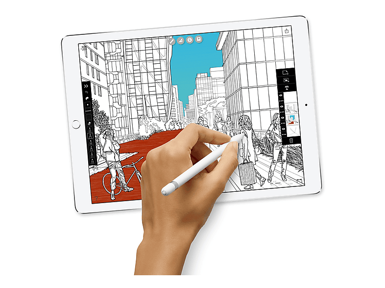 Tablet - Apple iPad Pro 12.9 (2017) Wi-Fi, 64 GB, Plata, 12,9 " UHD 4K, 4 GB RAM, Apple A10X Fusion, Tablet iOS