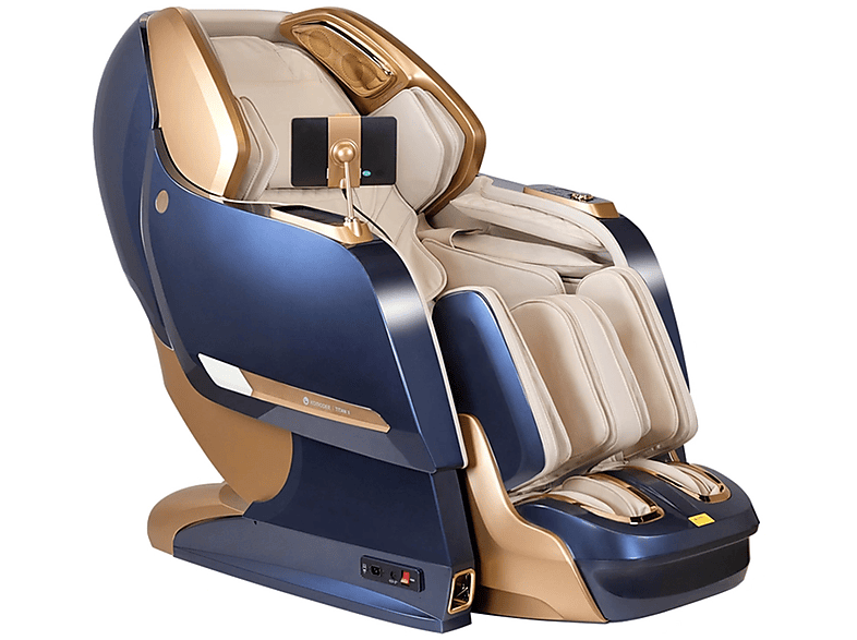 Sillón de masaje - Komoder TITAN II, Masaje de cuerpo completo, Función calor, Peso máximo 140 kg, Azul - Beige