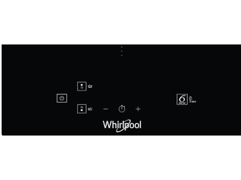 Placa de inducción - Whirlpool WS Q0530 NE, 2 zonas, 284 mm, Negro