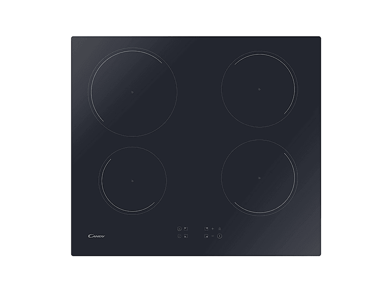 Placa de inducción - Candy 8059019034478, 4 Fuegos zonas, 59 cm, Negro