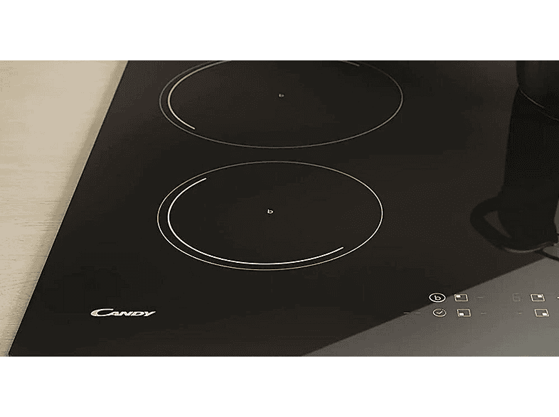 Placa de inducción - Candy 8059019034478, 4 Fuegos zonas, 59 cm, Negro