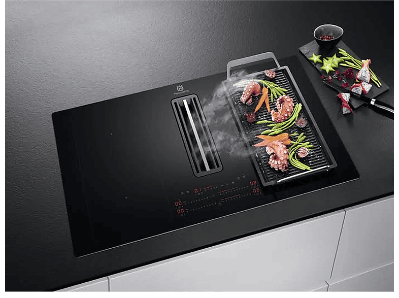 Placa de inducción - AEG CCE84751CB, 4 zonas, 830 mm, Negro