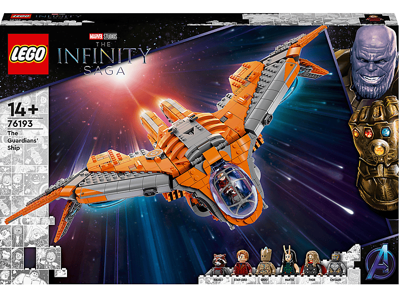 Juego de construcción - LEGO Kit de construcción LEGO® Marvel 76193 Nave de los Guardianes (1902 piezas), edad recomendada: 6 año(s), 1901 piezas