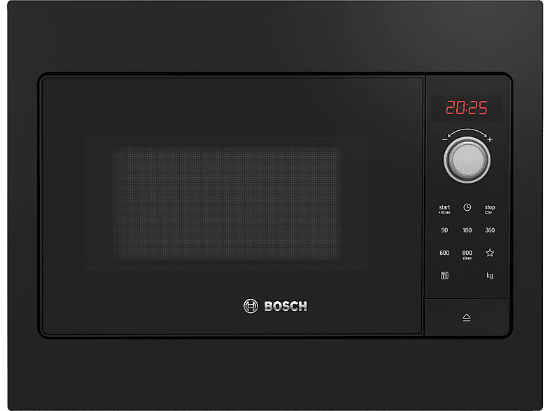 Microondas libre instalación - Bosch AKLBB1608626356, 800 W, 5 potencia, 20 l, Negro