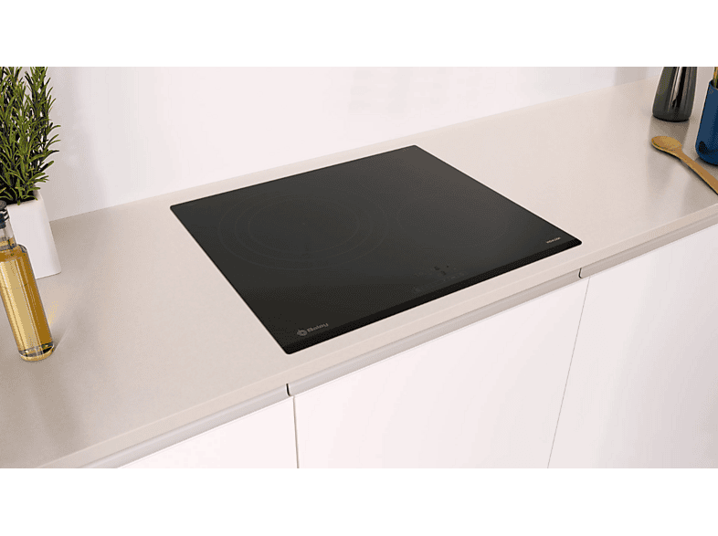 Placa inducción - Balay 3EB967FR, 3 zonas, Control táctil, 32 cm, negro