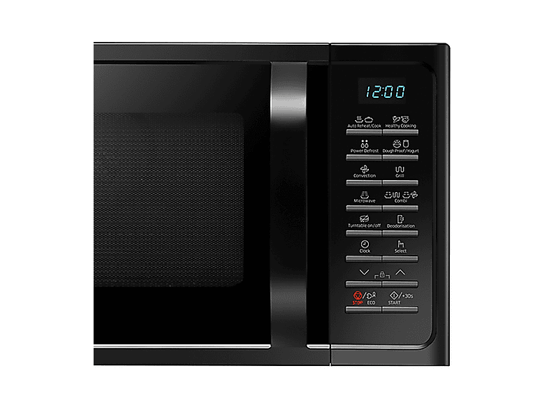 Microondas libre instalación - Samsung MC28H5015AK/BA, 900 W, 6 potencia, 28 l, Negro