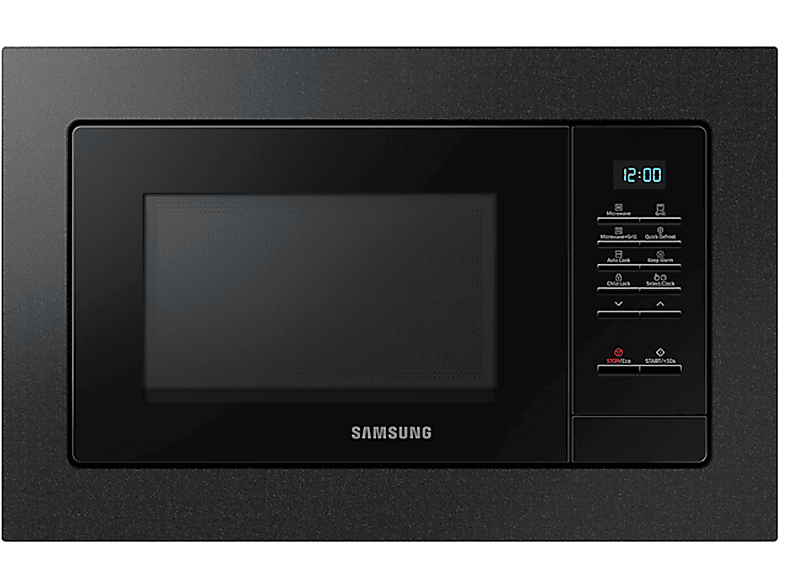Microondas libre instalación - Samsung MQ7000A, 1300 W, 6 potencia, 23 l, Negro