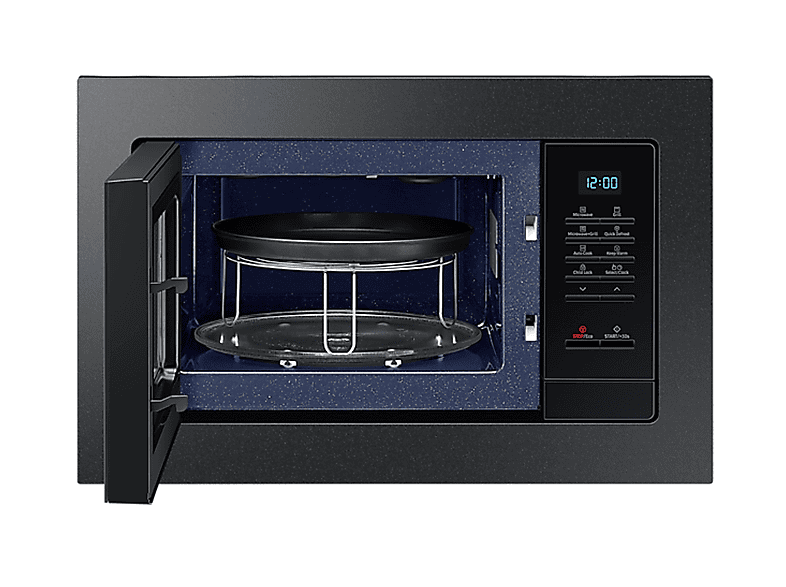 Microondas libre instalación - Samsung MQ7000A, 1300 W, 6 potencia, 23 l, Negro