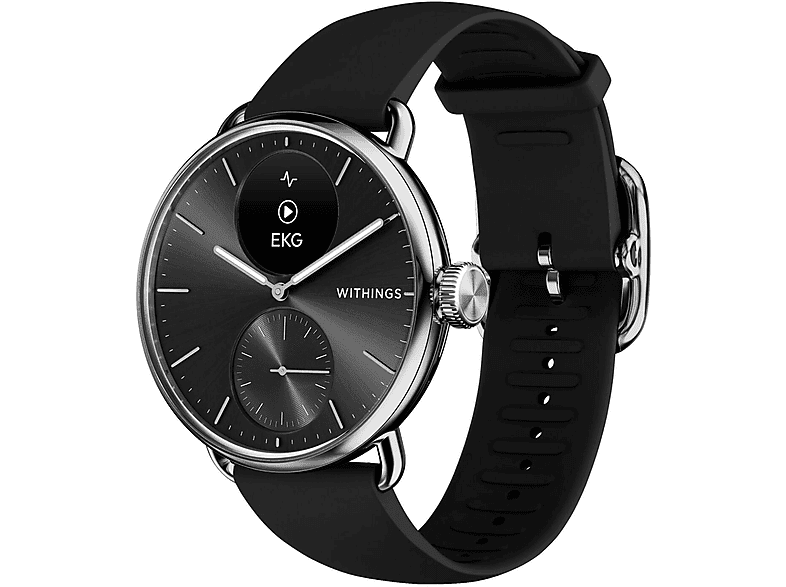 Smartwatch - Withings 56836, Acero inoxidable, Negro