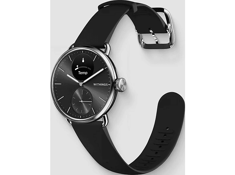 Smartwatch - Withings 56836, Acero inoxidable, Negro