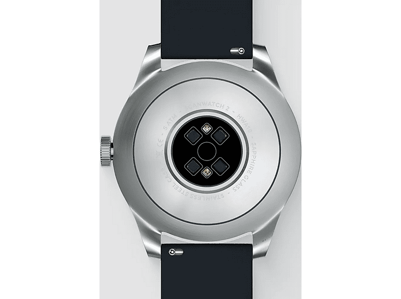 Smartwatch - Withings 56835, Acero inoxidable, Negro / Plateado
