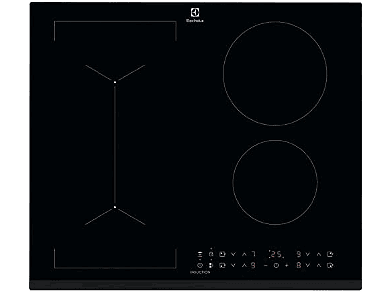 Placa de inducción - Electrolux LIV63431BK, 4 zonas, 60 cm, Negro