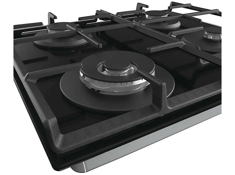 Placa de gas - Gorenje GTW641EB, 4 zone(s) zonas, LPG (Propane/Butane), 600 mm, Negro
