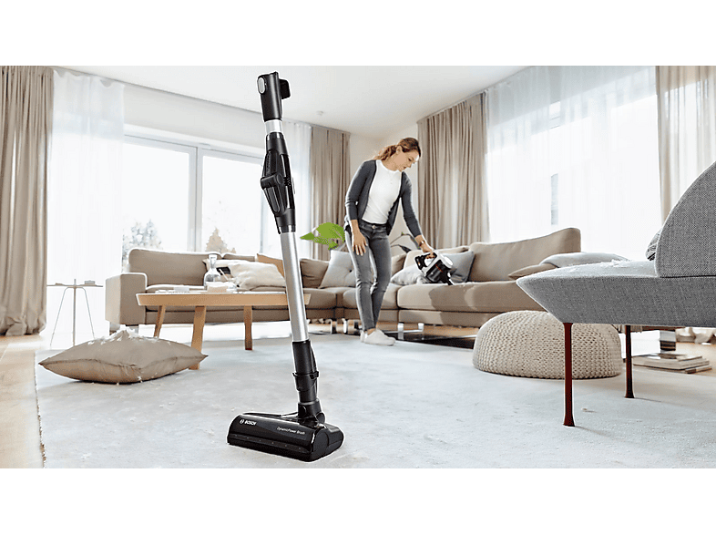 Aspirador escoba - Bosch BCS711XXL, 7 W, Depósito 0,3 l, Autonomía 40 min, Blanco