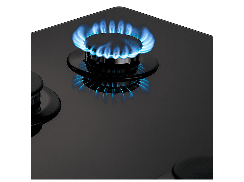Placa de gas - Klarstein Ignito Chef Edition, 5 zonas, 90 cm, Negro