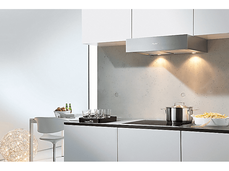 Campana grupo filtrante - Miele DA 1260 EDST, 4 Velocidades, 545 m³/h, Iluminación LED, 60 cm, Inox