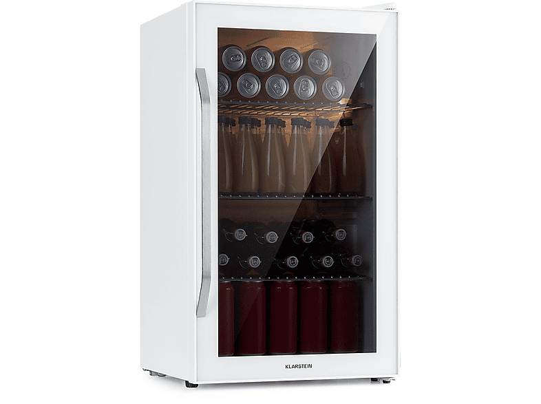 Frigorífico una puerta - Klarstein Beersafe XXL, 80 Litros, Altura 84,50 cm, Inox