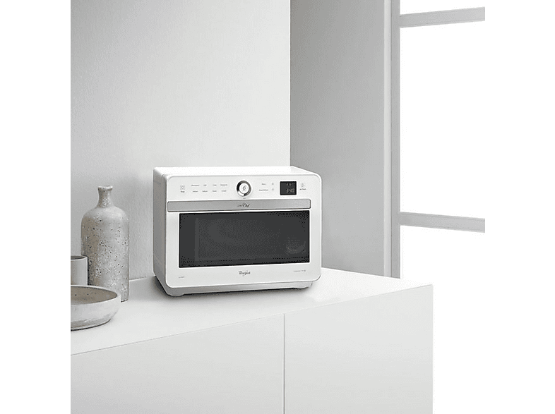 Microondas libre instalación - Whirlpool WHI8003437859281, 1000 W, 8 potencia, 33 l, Inox