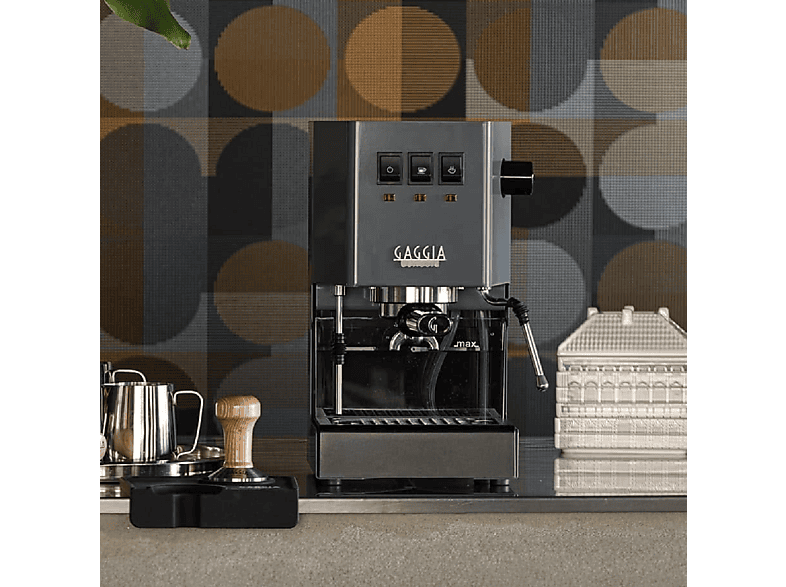 Cafetera express - Gaggia E24, 15 bar, 1200 W, 2 tazas, Gris