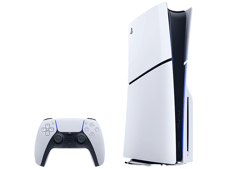 PS5 - Sony Slim edición estándar, 1 mando, Chasis D, 1 TB, Blanco