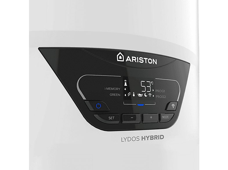 Termo eléctrico - Ariston LYDOS HYBRID 100L + VASCHETTA COND. + INSTAFIX, Blanco