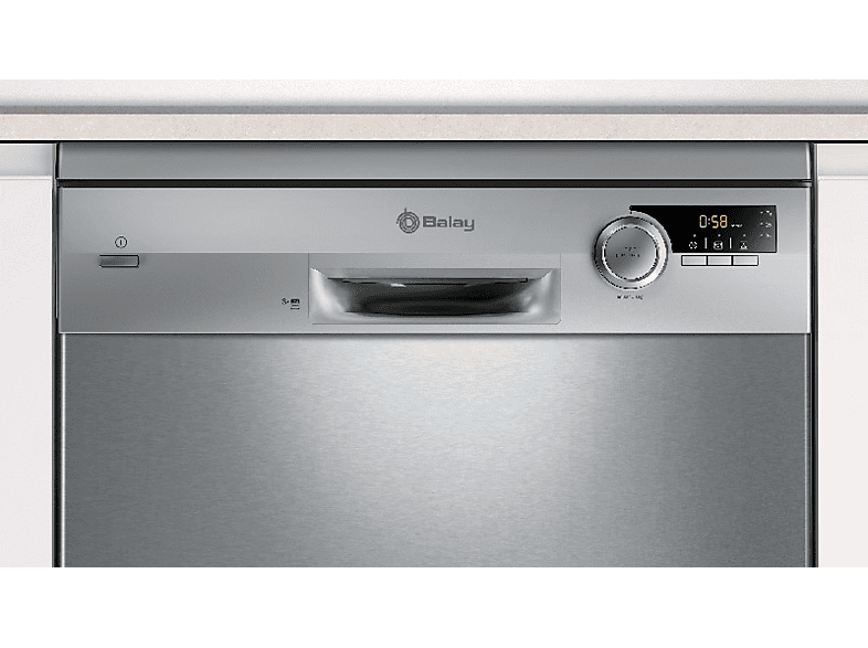 Lavavajillas - Balay 3VS572IP, 13 servicios, 5 Programas, Función pausa + carga, Rackmatic, Inox
